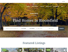 Tablet Screenshot of bloomfieldhomefinder.com